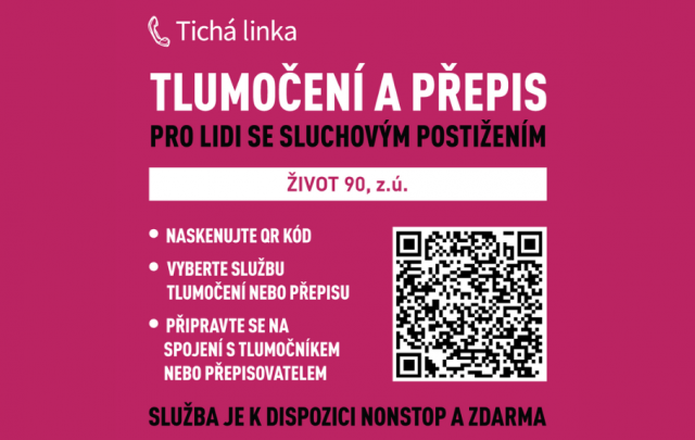 ŽIVOT 90 navázal spolupráci s Tichou linkou